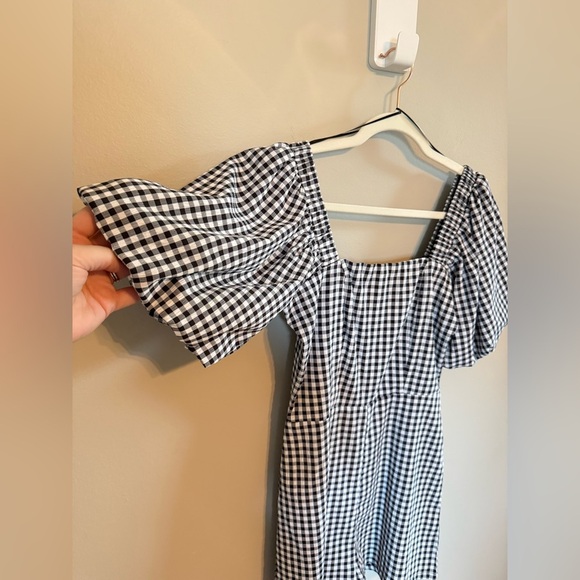 Altard‎ State • Gingham Puff Sleeve Romper Square Neck XS Preppy Summer Casual - Picture 2 of 7